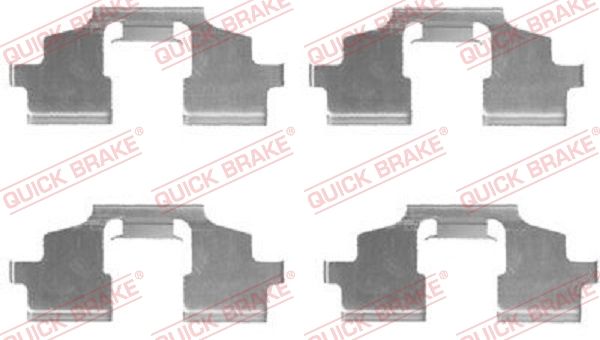 QUICK BRAKE Комплектующие, колодки дискового тормоза 109-1675